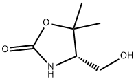 (S)-4-(羟甲基)-5,5-二甲基噁唑烷-2-酮 结构式