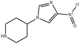 Piperidine, 4-(4-nitro-1H-imidazol-1-yl)- 结构式