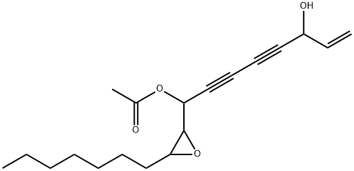 7-Octene-2,4-diyne-1,6-diol,1-(3-heptyl-2-oxiranyl)-, 1-acetate