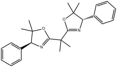 Oxazole, 2,2'-(1-methylethylidene)bis[4,5-dihydro-5,5-dimethyl-4-phenyl-, (4S,4'S)- 结构式