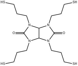 四氢-1,3,4,6-四(3-巯基丙基)-咪唑并[4,5-D]咪唑-2,5(1H,3H)-二酮 结构式