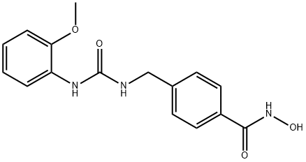 N-羟基-4-((3-(2-甲氧基苯基)脲基)甲基)苯甲酰胺 结构式