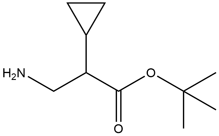 3-氨基-2-环丙基丙酸叔丁酯 结构式