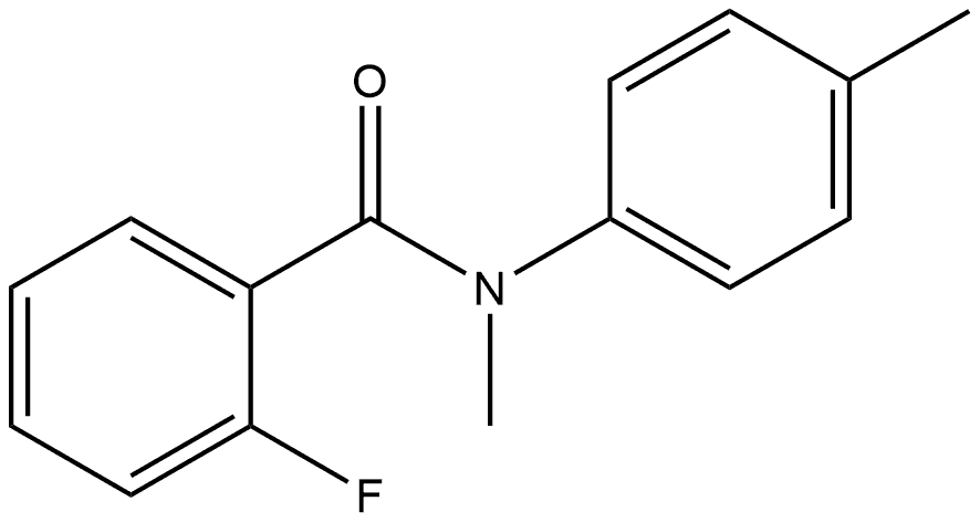 2-Fluoro-N-methyl-N-(4-methylphenyl)benzamide 结构式