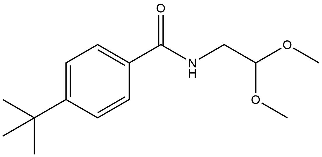 N-(2,2-Dimethoxyethyl)-4-(1,1-dimethylethyl)benzamide 结构式