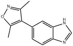 4-(1H-苯并[D]咪唑-6-基)-3,5-二甲基异噁唑 结构式