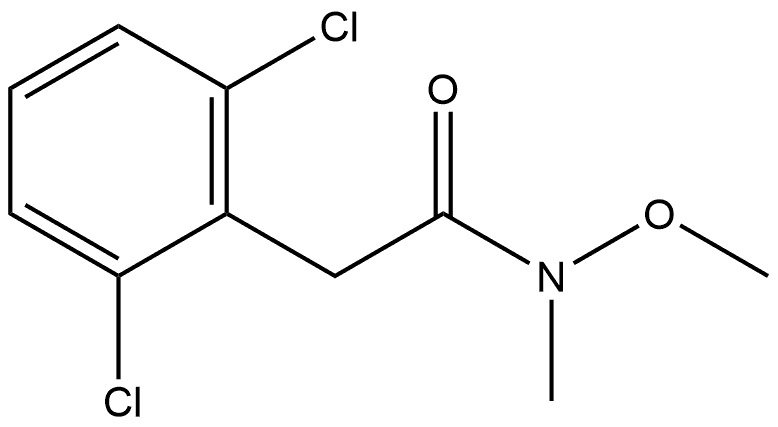 2,6-Dichloro-N-methoxy-N-methylbenzeneacetamide 结构式