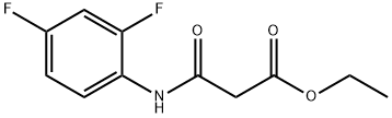 Propanoic acid, 3-[(2,4-difluorophenyl)amino]-3-oxo-, ethyl ester 结构式