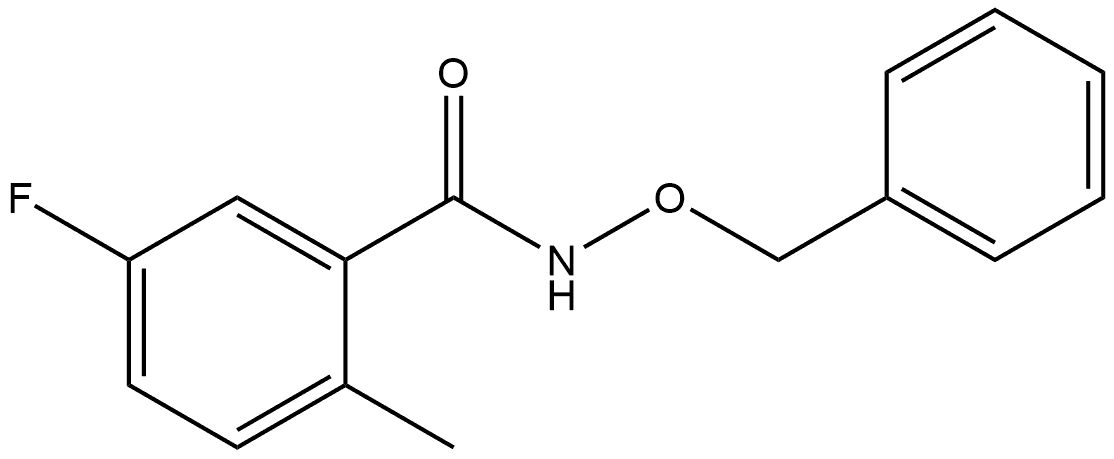 5-Fluoro-2-methyl-N-(phenylmethoxy)benzamide 结构式