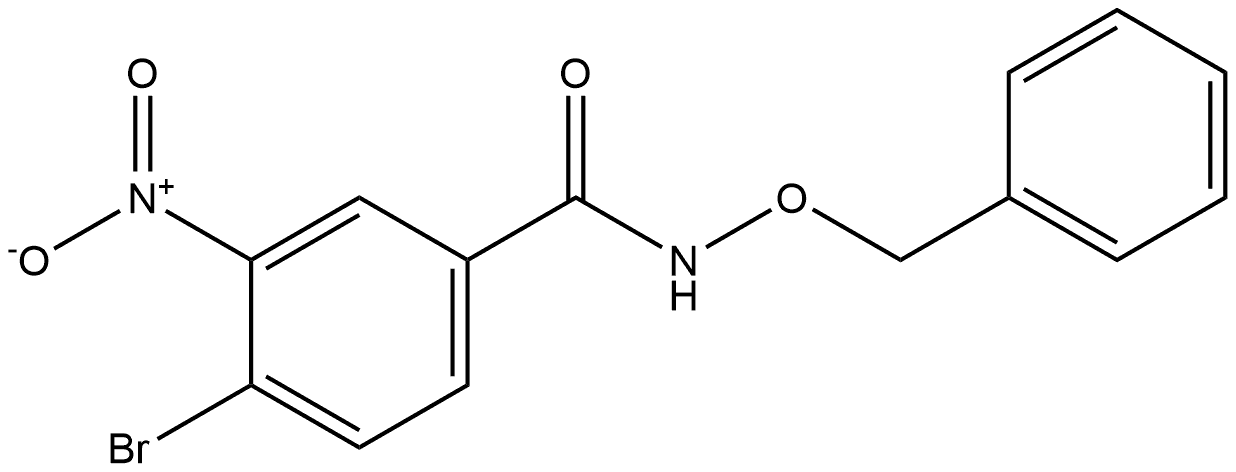 N-(benzyloxy)-4-bromo-3-nitrobenzamide 结构式