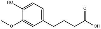 Benzenebutanoic acid, 4-hydroxy-3-methoxy- 结构式