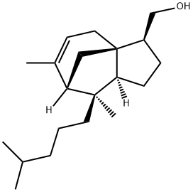 1H-3a,7-Methanoazulene-3-methanol, 2,3,4,7,8,8a-hexahydro-6,8-dimethyl-8-(4-methylpentyl)-, (3S,3aR,7S,8S,8aS)- 结构式