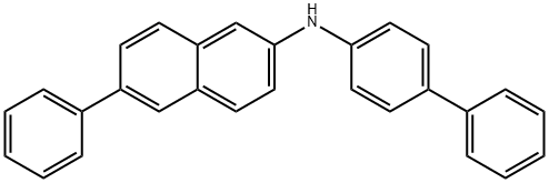 N-([1,1-联苯基]-4-基)-6-苯基萘-2-胺 结构式