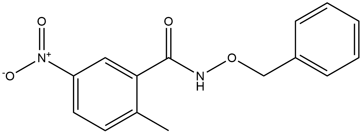 N-(benzyloxy)-2-methyl-5-nitrobenzamide 结构式