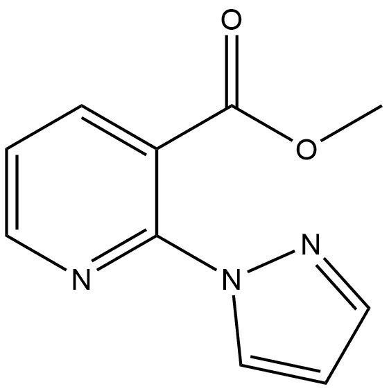 methyl 2-(1H-pyrazol-1-yl)nicotinate 结构式