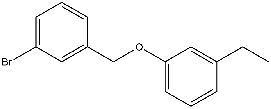 Benzene, 1-bromo-3-[(3-ethylphenoxy)methyl]- 结构式