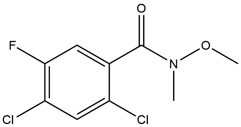 2,4-Dichloro-5-fluoro-N-methoxy-N-methylbenzamide 结构式