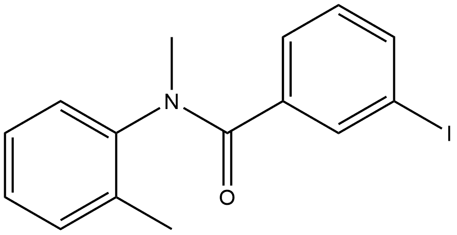 3-Iodo-N-methyl-N-(2-methylphenyl)benzamide 结构式