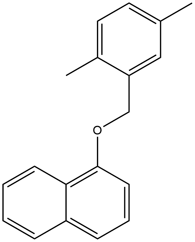 1-[(2,5-Dimethylphenyl)methoxy]naphthalene 结构式