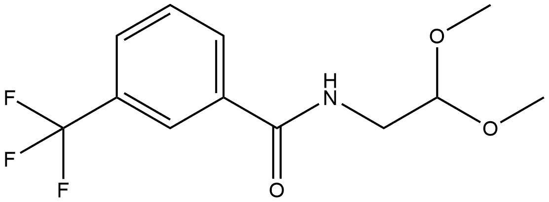 N-(2,2-Dimethoxyethyl)-3-(trifluoromethyl)benzamide 结构式