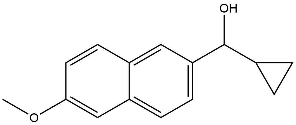 α-Cyclopropyl-6-methoxy-2-naphthalenemethanol 结构式