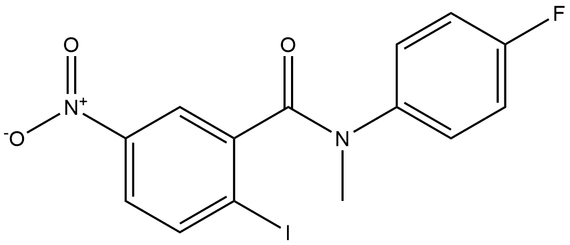 N-(4-fluorophenyl)-2-iodo-N-methyl-5-nitrobenzamide 结构式