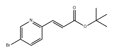 (E)-3-(5-溴吡啶-2-基)丙烯酸叔丁酯 结构式