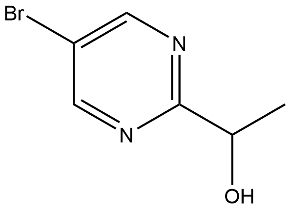 1-(5-溴嘧啶-2-基)乙-1-醇 结构式