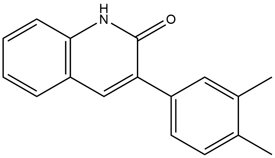 3-(3,4-dimethylphenyl)quinolin-2(1h)-one 结构式