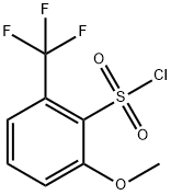 Benzenesulfonyl chloride, 2-methoxy-6-(trifluoromethyl)- 结构式