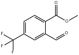 Benzoic acid, 2-formyl-4-(trifluoromethyl)-, methyl ester 结构式
