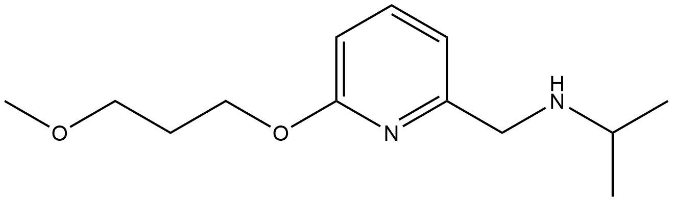 6-(3-Methoxypropoxy)-N-(1-methylethyl)-2-pyridinemethanamine 结构式