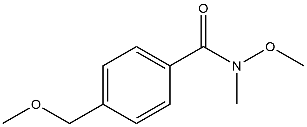 N-Methoxy-4-(methoxymethyl)-N-methylbenzamide 结构式