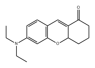 6-(DIETHYLAMINO)-2,3,4,4A-TETRAHYDRO-1H-XANTHEN-1-ONE, 结构式