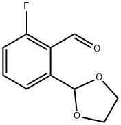 2-(1,3-二氧戊环-2-基)-6-氟苯甲醛 结构式