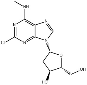 2-Chloro-N6-methyl-2’-deoxyadenosine 结构式