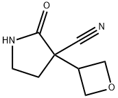 3-(氧杂环丁烷-3-基)-2-氧杂-吡咯烷-3-甲腈 结构式