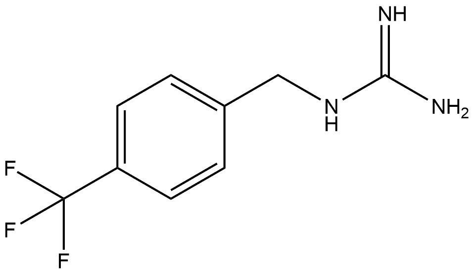 1-[4-(三氟甲基)苄基]胍 结构式