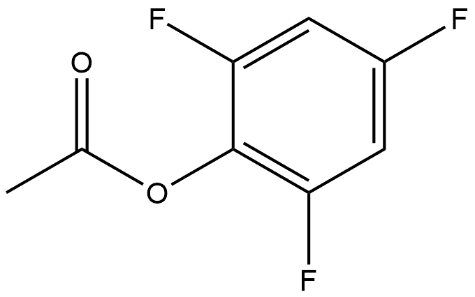 Phenol, 2,4,6-trifluoro-, 1-acetate 结构式