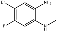 4-溴-5-氟-N1-甲基苯-1,2-二胺 结构式