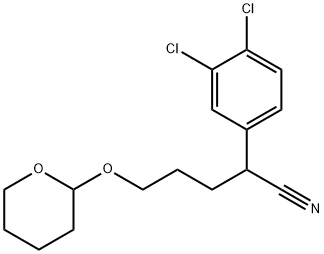 Benzeneacetonitrile, 3,4-dichloro-α-[3-[(tetrahydro-2H-pyran-2-yl)oxy]propyl]- 结构式