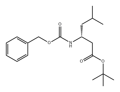 Hexanoic acid, 5-methyl-3-[[(phenylmethoxy)carbonyl]amino]-, 1,1-dimethylethyl ester, (R)- (9CI) 结构式