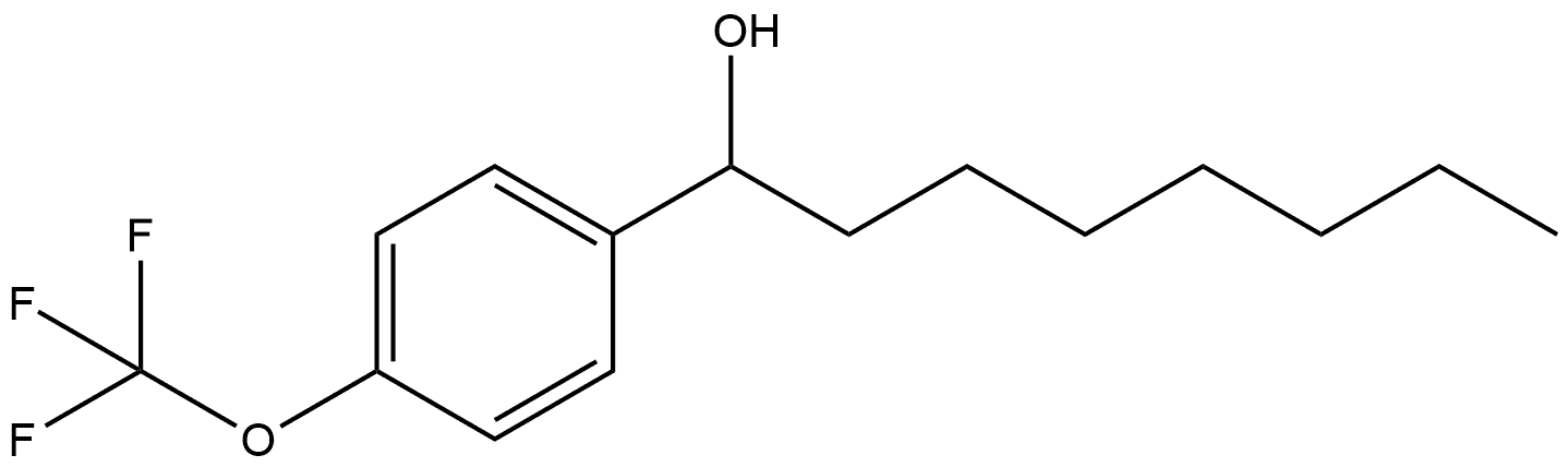 α-Heptyl-4-(trifluoromethoxy)benzenemethanol 结构式