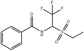 Benzamide, N-[1-(ethylsulfonyl)-2,2,2-trifluoroethyl]- 结构式