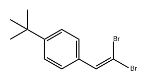 Benzene, 1-(2,2-dibromoethenyl)-4-(1,1-dimethylethyl)- 结构式