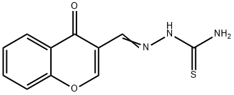 Hydrazinecarbothioamide, 2-[(4-oxo-4H-1-benzopyran-3-yl)methylene]- 结构式