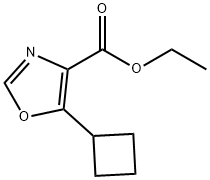 5-环丁基恶唑-4-甲酸乙酯 结构式