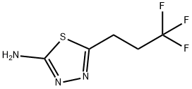 5-(3,3,3-三氟丙基)-1,3,4-噻二唑-2-胺 结构式