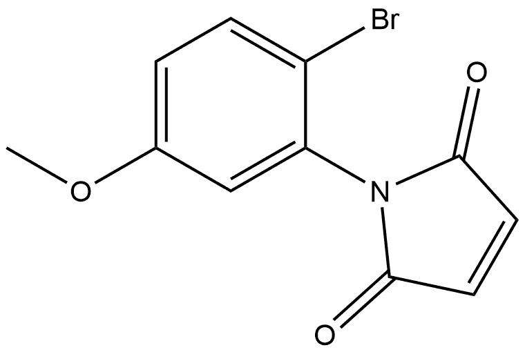 1-(2-Bromo-5-methoxyphenyl)-1H-pyrrole-2,5-dione 结构式