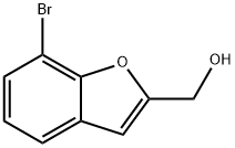 (7-Bromobenzofuran-2-yl)methanol 结构式
